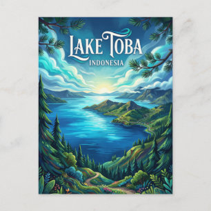 Lake Toba Indonesia Postcard