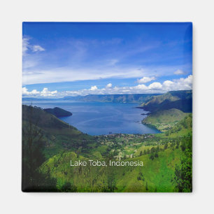 Lake Toba, Indonesia scenic photograph Magnet