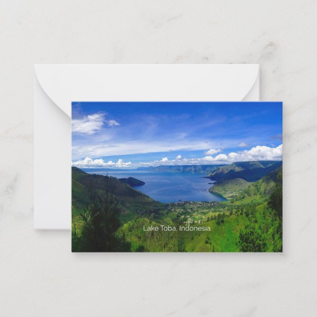 Lake Toba, Sumatra, Indonesia Card (Front)