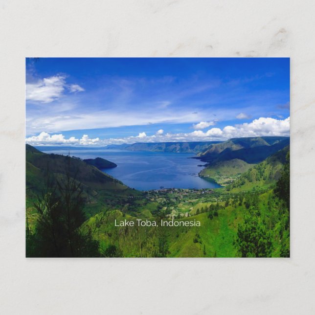 Lake Toba, Sumatra, Indonesia Postcard (Front)