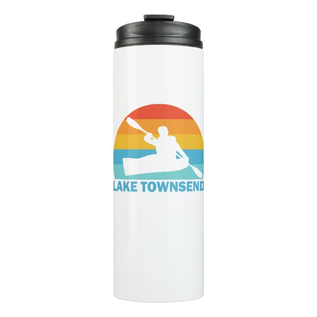 Lake Townsend North Carolina Kayak Thermal Tumbler (Front)