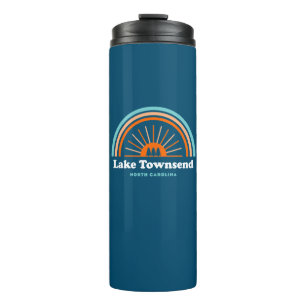 Lake Townsend North Carolina Rainbow Thermal Tumbler