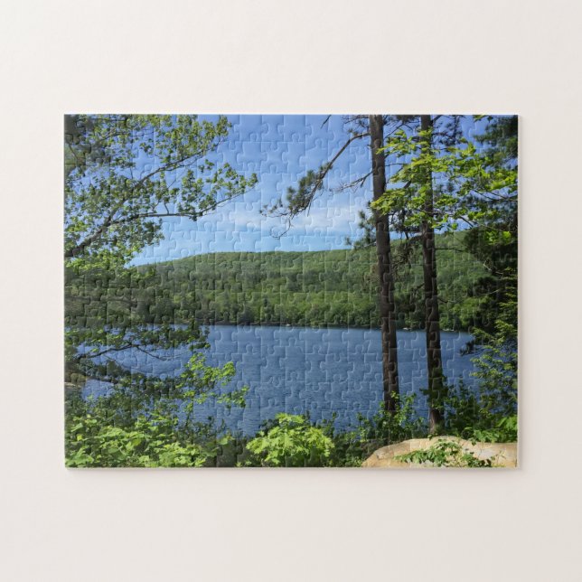 Lake Trees Squam New Hampshire Photo Jigsaw Puzzle (Horizontal)
