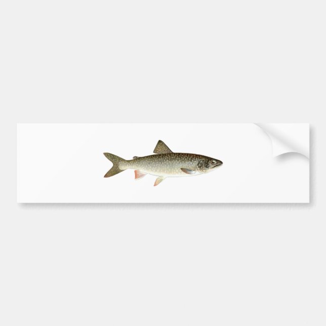 Lake Trout Logo Bumper Sticker (Front)