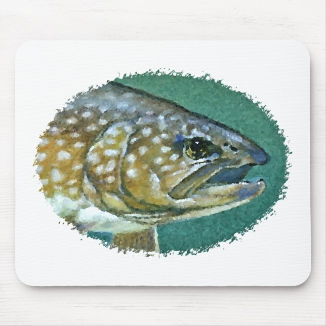 Lake Trout Logo Mouse Mat (Front)