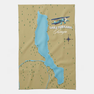 Lake Turkana Kenya Tea Towel