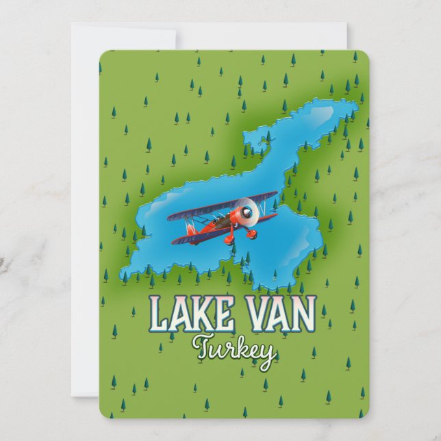 Lake Van Turkey Map (Front)