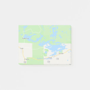 Lake Vermilion Area Map Post-it Notes
