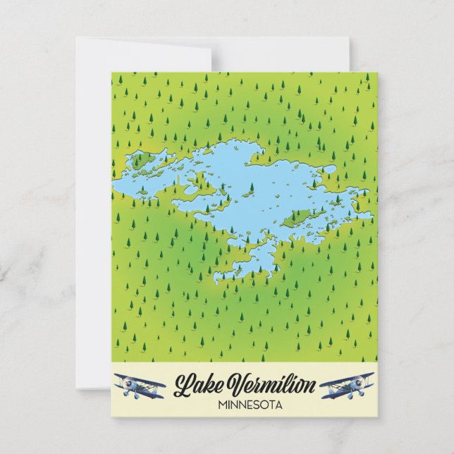Lake Vermilion Minnesota map (Front)