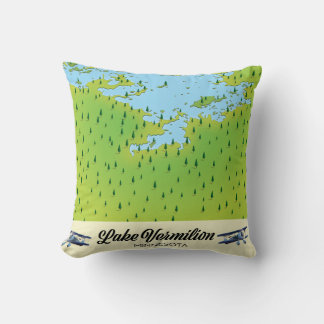 Lake Vermilion Minnesota map Cushion
