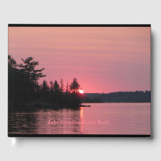 Lake Vermilion Sunset and Map Guest Book
