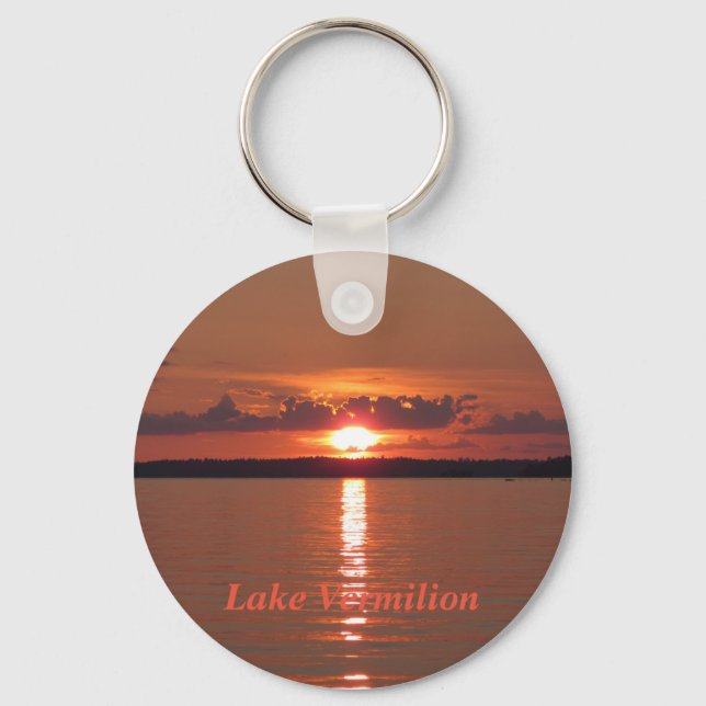 Lake Vermilion Sunset Key Ring (Front)