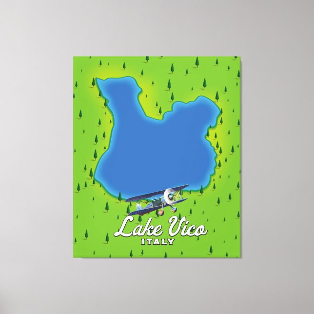 Lake Vico Italy Canvas Print (Front)