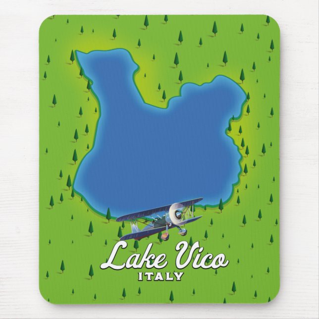 Lake Vico Italy Mouse Mat (Front)