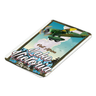 Lake Victoria African vacation poster Magnet