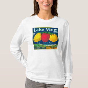 Lake View Apple Label - Watsonville, CA T-Shirt