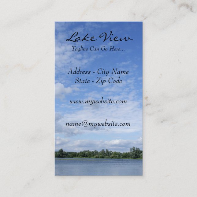 Lake View Business Cards (Front)