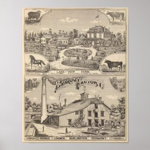 Lake View Farm in South Burlington Poster