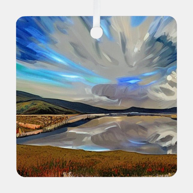 LAKE VIEW METAL TREE DECORATION (Front)