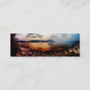 Lake View Mountain Bookmark Mini Business Card
