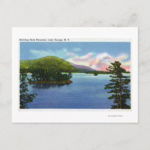 Lake View of Shelving Rock Mountain Postcard