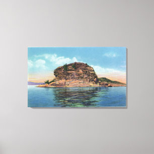 Lake View of the Rock Dunder Canvas Print