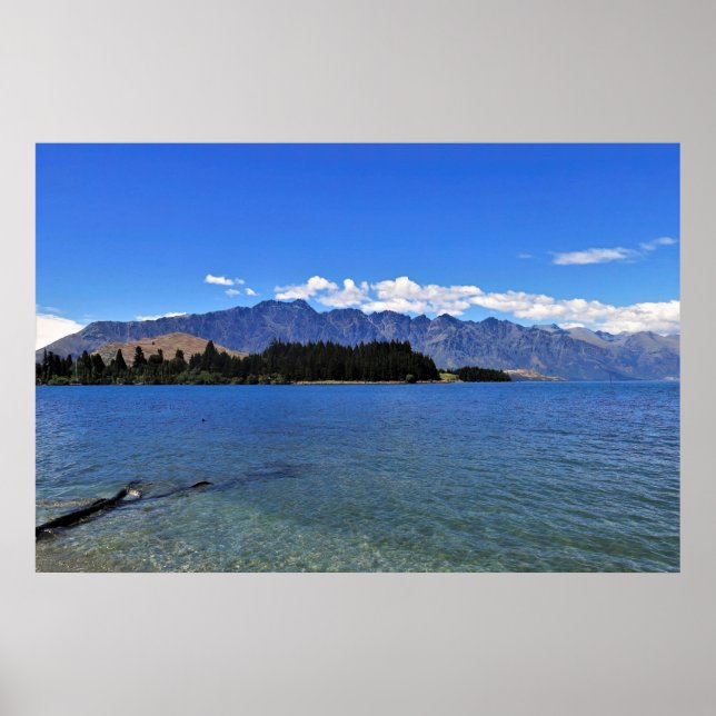 Lake Wakatipu and the Remarkables Poster (Front)