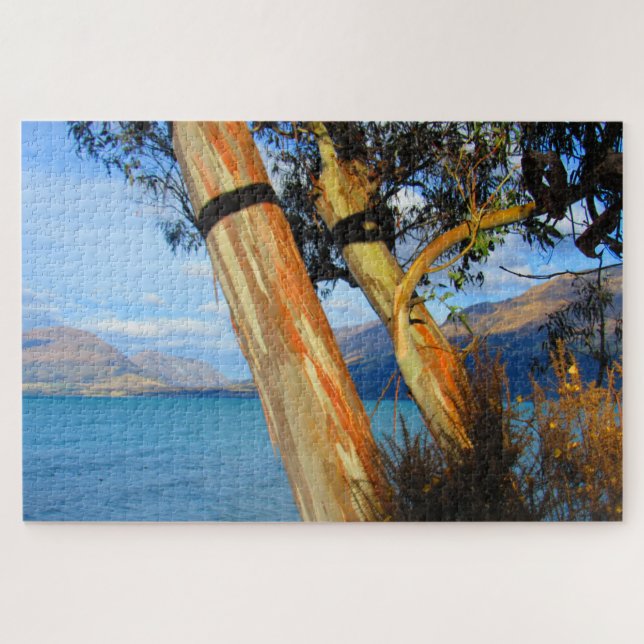 lake wakatipu trees jigsaw puzzle (Horizontal)