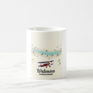 lake Walensee switzerland map Coffee Mug