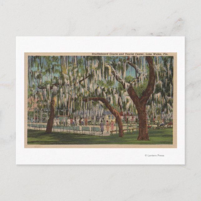 Lake Wales, FL - Outdoor View of Shuffleboard Postcard (Front)
