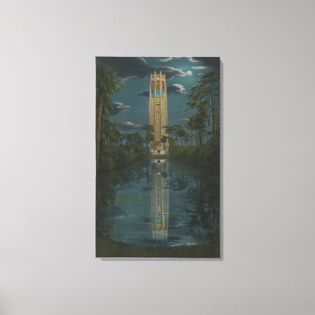 Lake Wales, FL - View of Mt. Lake & Singing Canvas Print (Front)