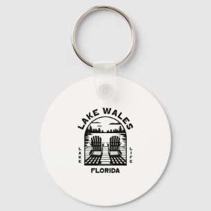 Lake Wales Florida Outdoors Vintage 1  Key Ring