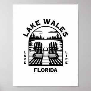 Lake Wales Florida Outdoors Vintage 1 Poster