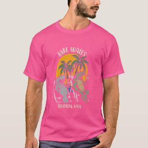 Lake Wales Florida USA Funny Manatee and Alligator T-Shirt