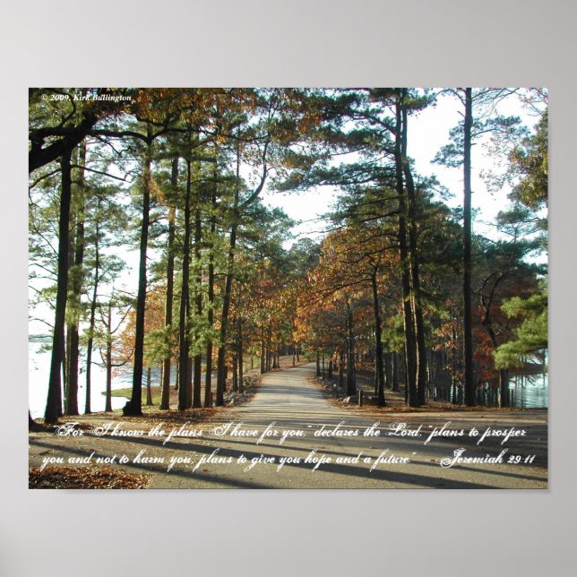 Lake Walk—Jeremiah 29:11 Poster (Front)