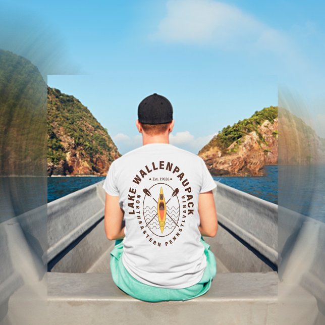 Lake Wallenpaupack Pennsylvania Kayaking Fishing T-Shirt (Creator Uploaded)