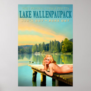 Lake Wallenpaupack Pennsylvania Marilyn Monroe Pin Poster