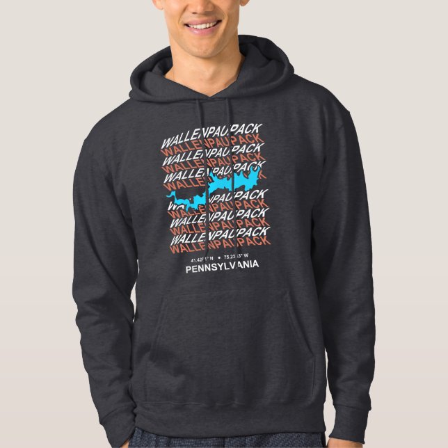 Lake Wallenpaupack Pennsylvania Outdoor Hoodie (Front)