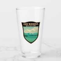 Lake Wanaka Otago New Zealand Travel Art Vintage