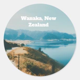 Lake Wanaka, South Island, New Zealand Classic Round Sticker