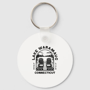 Lake Waramaug Connecticut Outdoors Vintage Key Ring