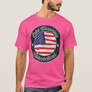 Lake Waramaug - Patriotic Connecticut Souvenir T-S T-Shirt