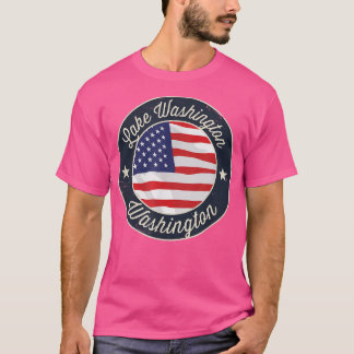 Lake Washington - Patriotic Washington Souvenir T- T-Shirt