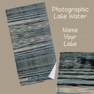 Lake Water Customisable Beach Towel