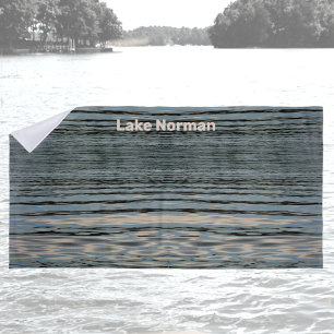 Lake Water Customisable Lake Name Beach Towel