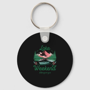 Lake Weekend Vacation Trip Albuquerque New Mexico Key Ring
