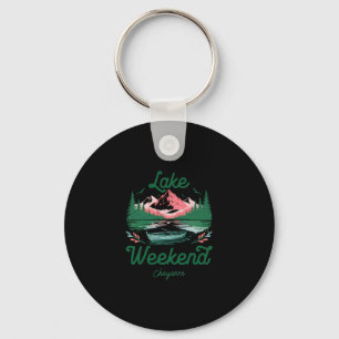 Lake Weekend Vacation Trip Cheyenne Wyoming Key Ring