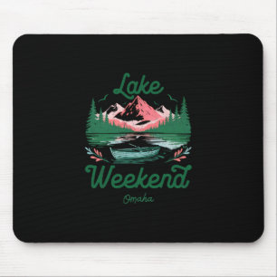 Lake Weekend Vacation Trip Omaha Nebraska Mouse Mat