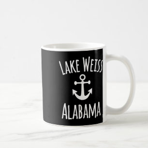Lake Weiss Alabama Nautical Sailing Boating Rustic Coffee Mug