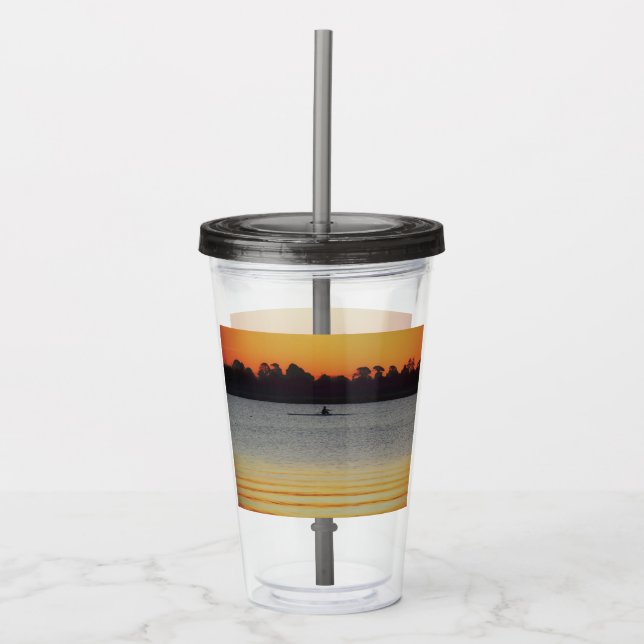 Lake Wendouree Calm Before Nightfall Acrylic Tumbler (Front)